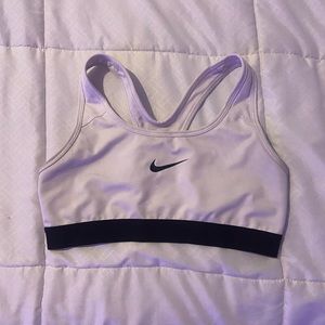 White Nike Sports Bra